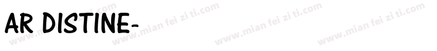 AR DISTINE字体转换